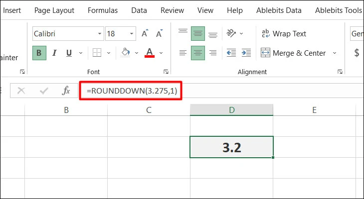 Cách Làm Tròn Số Trong Excel