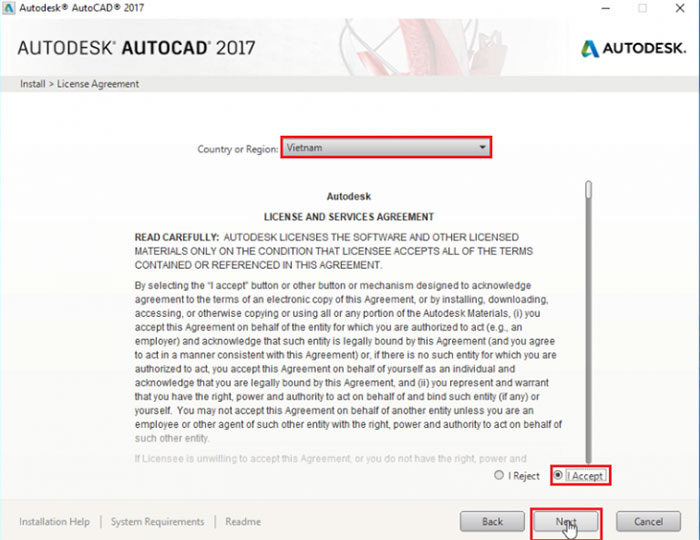 Hướng dẫn cài đặt AutoCAD 2017